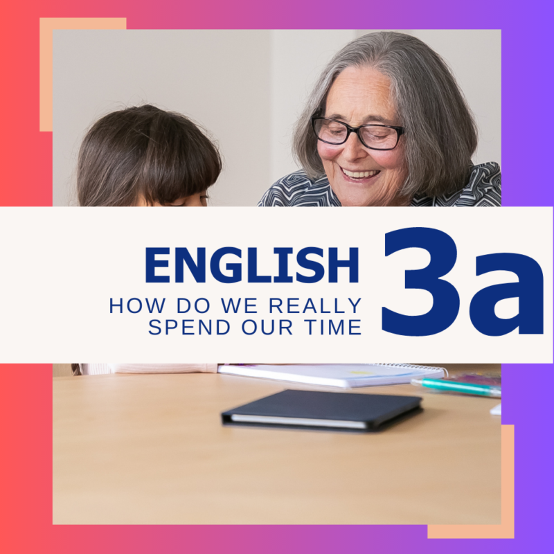 Angleščina 3a: How do we really spend our time? - Study Online Language